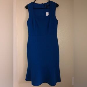 White House Black Market Blue Sleeveless Sheath Dress Sz 6 Sapphire New With Tag